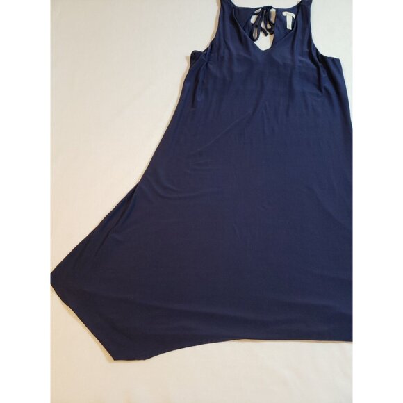 Soma Womens Sleeveless Navy Blue Dress With V-Neck‎ & Back Tie Detail size S - Picture 10 of 16